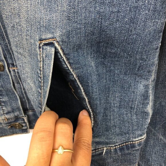 Vintage America Button Up classic  blue Denim Jacket size M - Picture 9 of 14